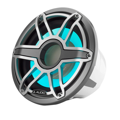 JL Audio M7 12" Marine Subwoofer w\/Titanium Sport Grille  Transflective LED Lighting - M7-12IB-S-GmTi-i-4 [010-03289-00]