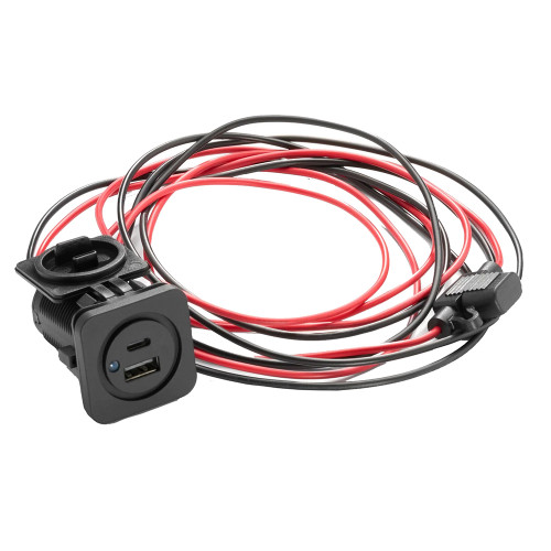JL Audio USB-C and USB-A Charging Jack f\/Panel Mounting - XMD-USBCA\/CHG2X-PNL [010-13623-00]