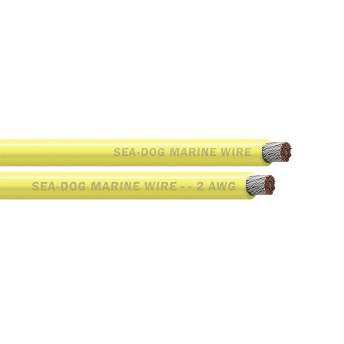 Sea-Dog 2 AWG Yellow Battery Cable - 25' [8002030]