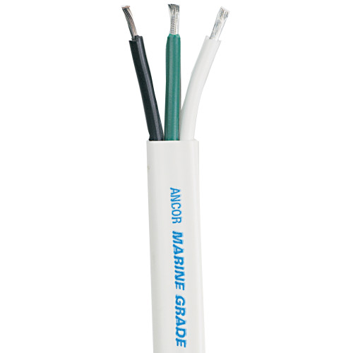 Ancor White Triplex Cable - 10\/3 AWG - White\/Black\/Green *Sold by the Foot [1311-FT]
