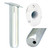Tigress Oval Head Closed Base Rod Holder - 30 Degree - 9" [88535]