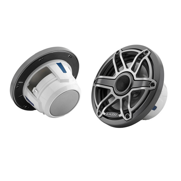JL Audio M6 Series 6.5" Marine Coaxial Speakers w\/Titanium Sport Grille - M6-650X-S-GmTi [010-03091-00]