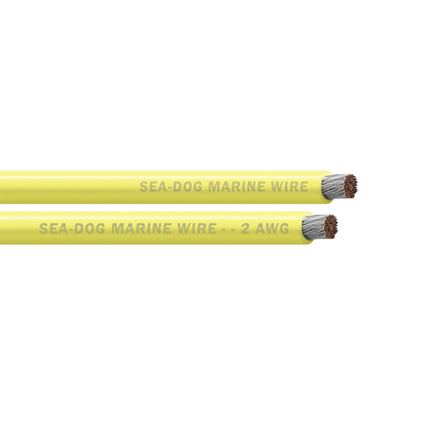 Sea-Dog 2 AWG Yellow Battery Cable - 25' [8002030]
