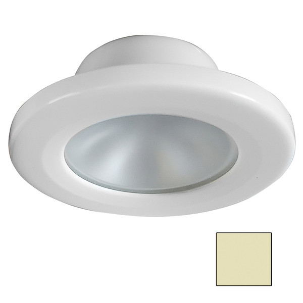 i2Systems Apeiron Screw Mount Light - Round - Warm White\/White Finish [APL-2W-30K-PW1]