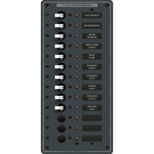 Blue Sea 8376 Panel DC 13 Position Vertical [8376]
