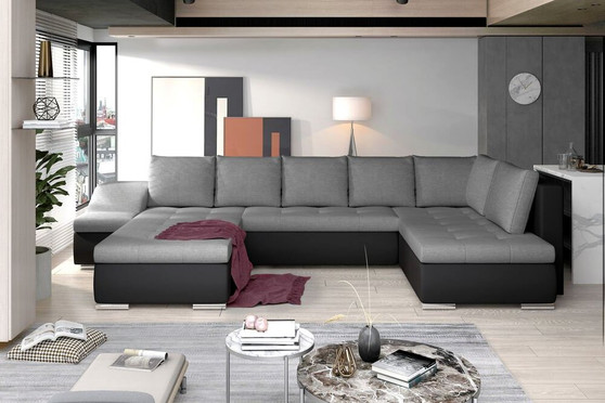 London U shaped sofa bed with storage S05/S11