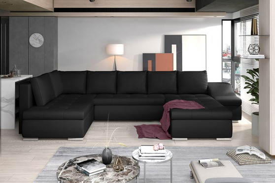 London U shaped sofa bed with storage S11