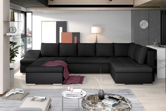 London U shaped sofa bed with storage S14/S11