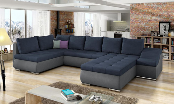 London U shaped sofa bed with storage S76/S93