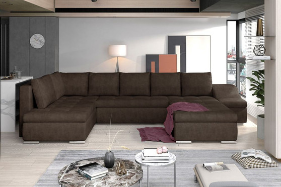 London U shaped sofa bed with storage D28