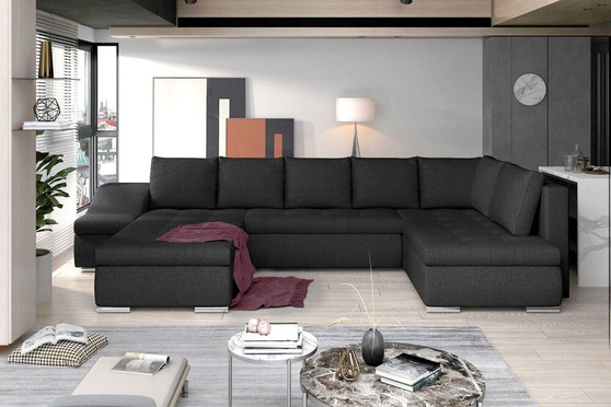 London U shaped sofa bed with storage I96