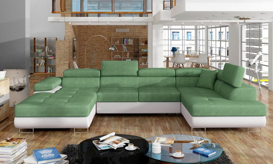 Leeds U shaped sofa bed with storage S34/S17
