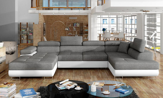 Leeds U shaped sofa bed with storage S05/S17