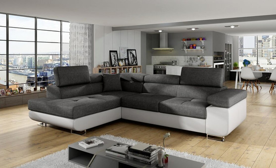 Manchester corner sofa bed with storage S05/S17