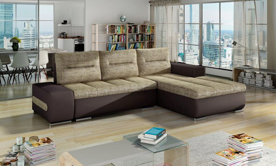 Luton corner sofa bed with storage B01/S66