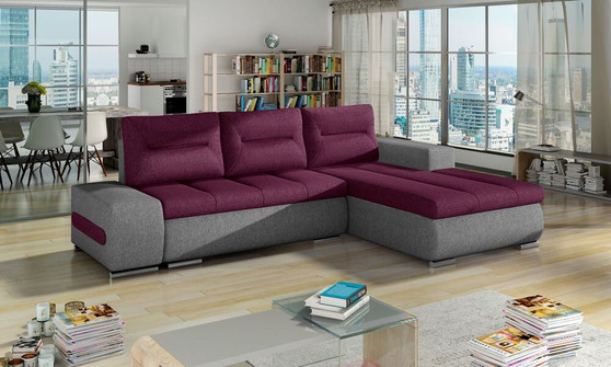 Luton corner sofa bed with storage L68/S98