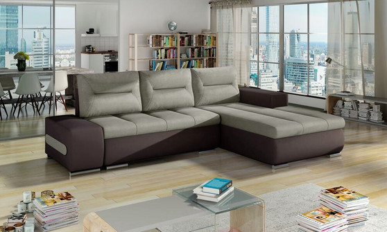 Luton corner sofa bed with storage S13/S66