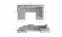 Leeds U shaped sofa bed with storage B01/S17