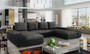 Glasgow U shaped sofa bed with storage S11/S05