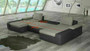 Glasgow U shaped sofa bed with storage S66