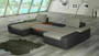 Glasgow U shaped sofa bed with storage S16/B03