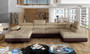 Leeds U shaped sofa bed with storage B03/S66