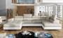 Leeds U shaped sofa bed with storage D21/S17