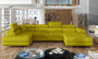 Leeds U shaped sofa bed with storage O68