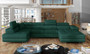 Leeds U shaped sofa bed with storage K19