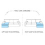 Essex corner sofa bed with storage K09/B80