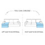 Essex corner sofa bed with storage K19/P05