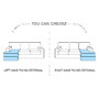 Essex corner sofa bed with storage O83/S17