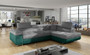 Manchester corner sofa bed with storage M84/M37