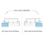 Manchester corner sofa bed with storage P05
