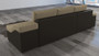 Halifax corner sofa bed with storage S11