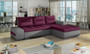 Luton corner sofa bed with storage L68/S98