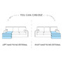 Luton corner sofa bed with storage S93/S83