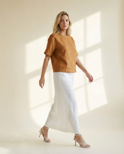 linen top, linen blouse, relaxed linen top, short sleeve linen, summer linen top, travel outfit top, casual blouse