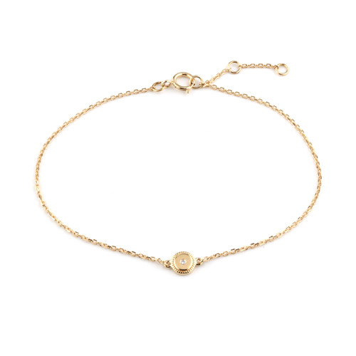 PETITE ROUND PENDANT BRACELET