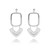 ARTEMIS DROP EARRINGS- SILVER ARTEMIS DROP EARRINGS- SILVER