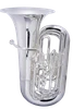 John Packer JP379CCS Sterling CC Tuba in Silver Plate!