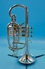 Brand New  Besson Prestige Cornet in silver plate with gold trim