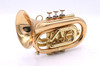 Carolbrass CPT-3000-GLS-Bb-L Pocket Trumpet in Clear Lacquer 