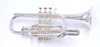 Pre-war Besson Class A New Creation Cornet in Silver Plate 