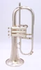 Vintage Hirsbrunner Crown Flugelhorn in Matte Silver plate