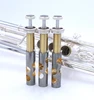 Pre-Owned Carolbrass CTR-5060-L-YLT-Bb-S Trumpet in Silver Plate 