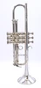 Hirsbrunner Pro Bb Trumpet in Silver Plate 