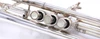 Hirsbrunner Pro Bb Trumpet in Silver Plate 