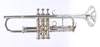 Hirsbrunner Pro Bb Trumpet in Silver Plate 