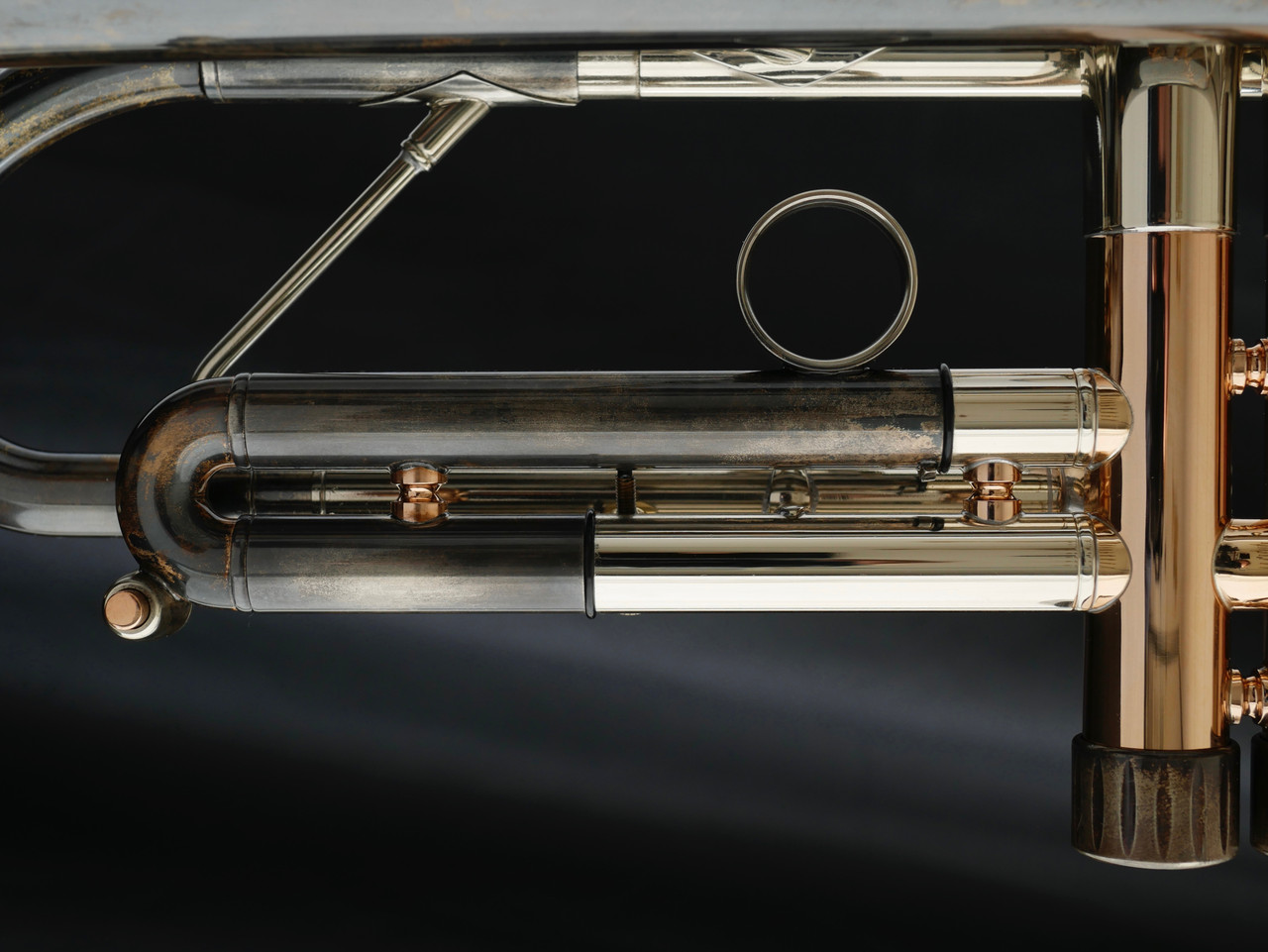 Anton Possegger Trumpet with MAW valves in vintage lacquer with